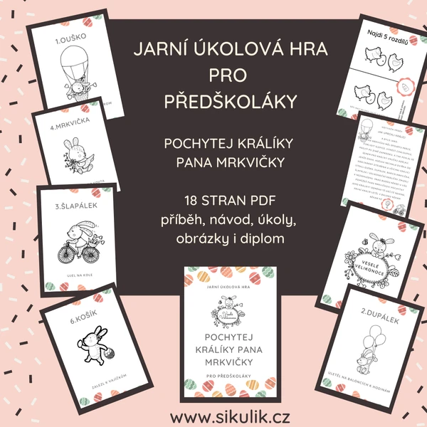 Jarní Úkolová Hra Pro Předškoláky