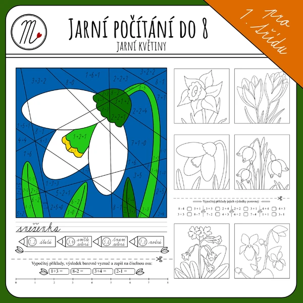 Jarní počítání do 8