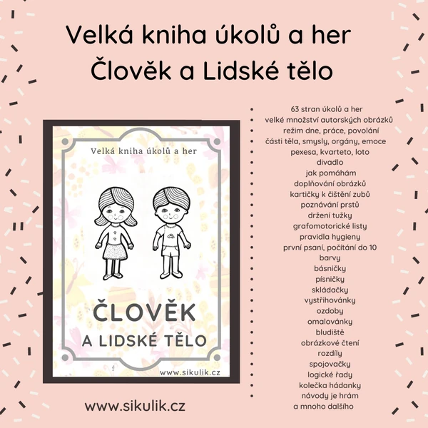 Velká kniha úkolů a her Člověk a lidské tělo