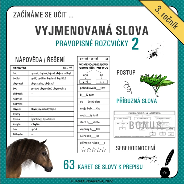 Vyjmenovaná slova pro třeťáky 2/3