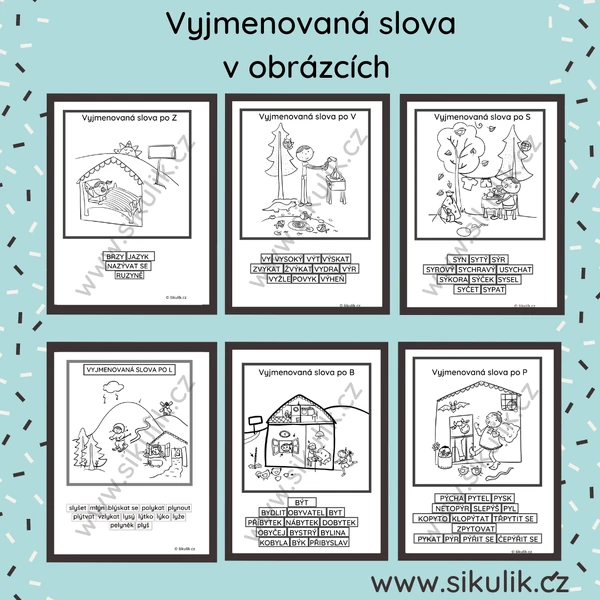 Vyjmenovaná slova obrázky