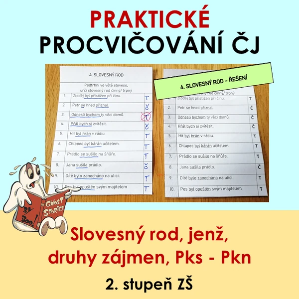 Praktické procvičování ČJ (rod činný/trpný, jenž, přívlastek, druhy zájmen)