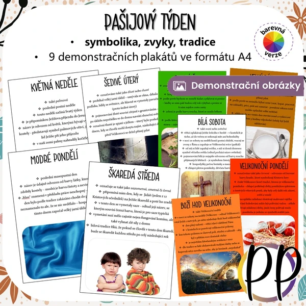 Pašijový týden - demonstrační plakáty