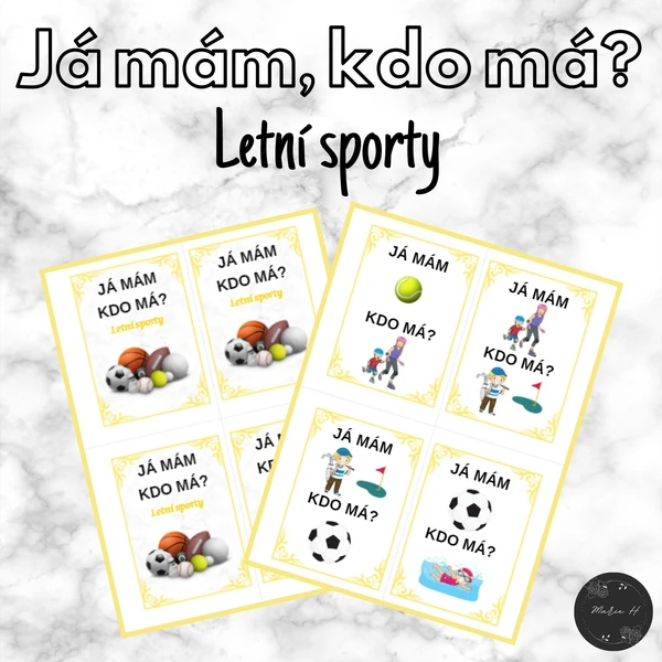 Já mám, kdo má? Letní sporty 