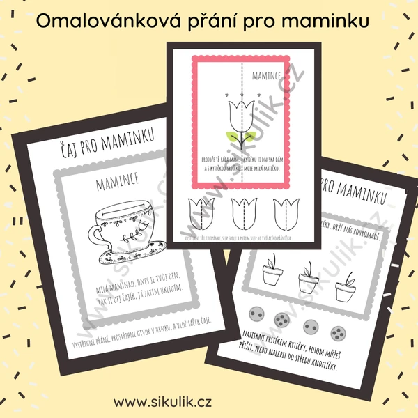 Omalovánková Přání Pro Maminku
