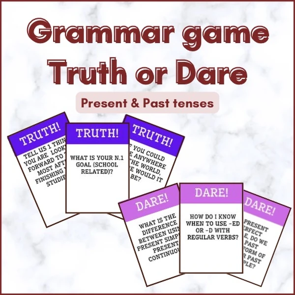 Grammar game | Truth or Dare | Present & Past tenses