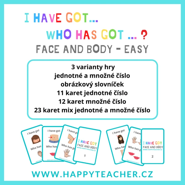 I have got.../Who has got...? - Face and body