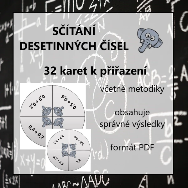 HLEDÁNÍ ČTVEŘICE - sčítání desetinných čísel