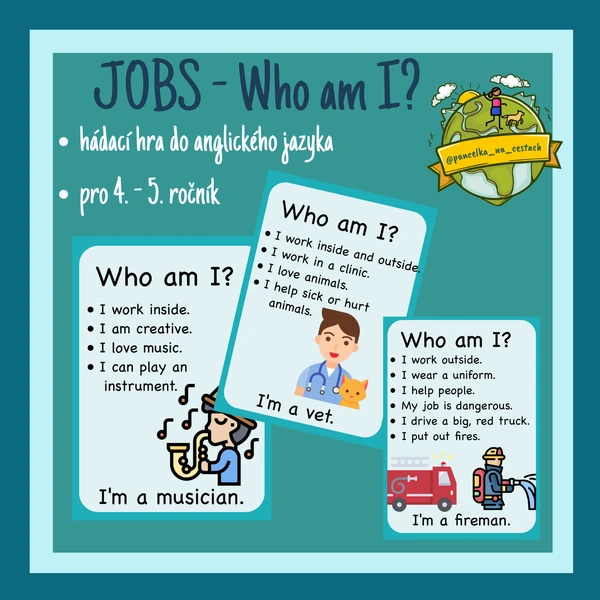 JOBS - Who am I? - hádací hra 