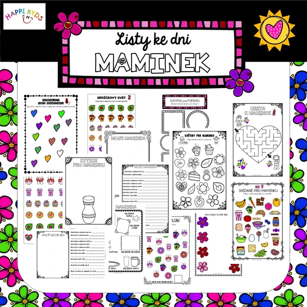 DEN MAMINEK - pracovní listy