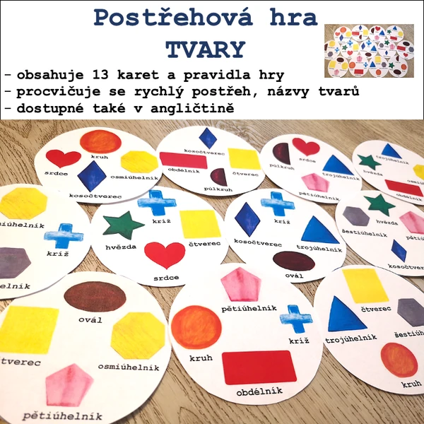 Postřehová hra TVARY