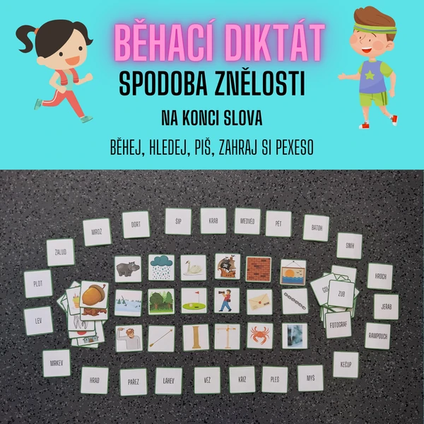 Běhací diktát - spodoba znělosti na konci slova