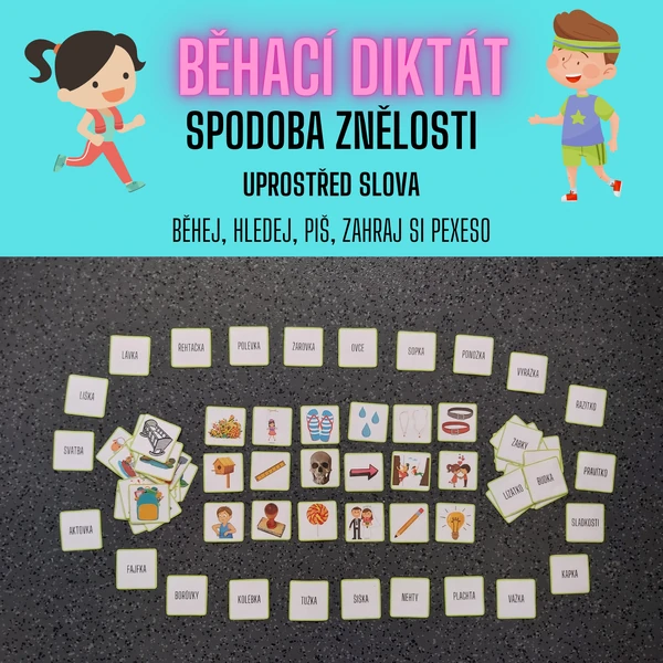 Běhací diktát - spodoba znělosti uprostřed slova