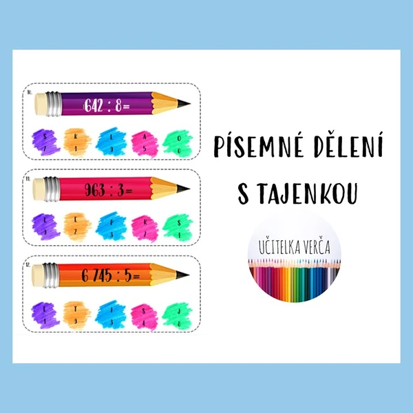 Písemné dělení s tajenkou