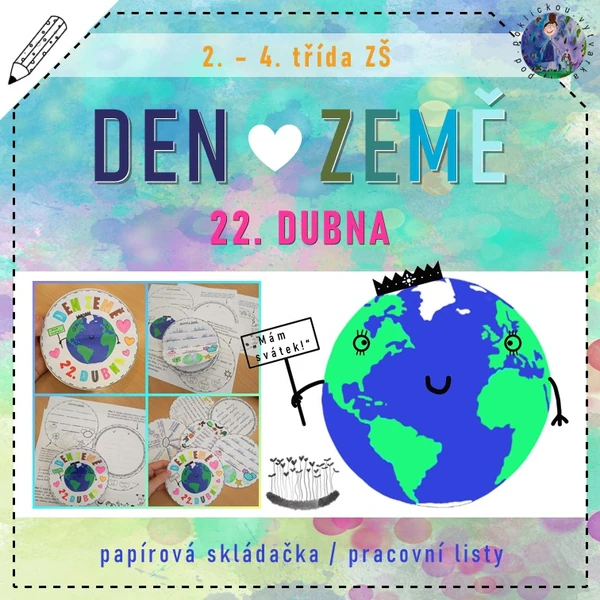 Den Země - papírová 3D slepovačka