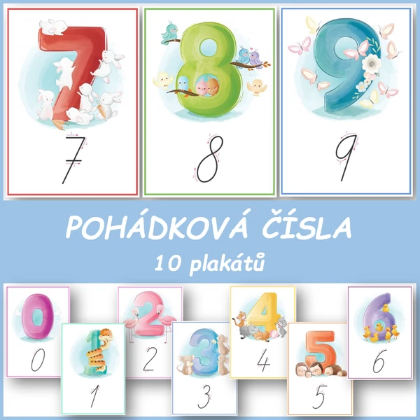 Pohádková čísla - plakáty