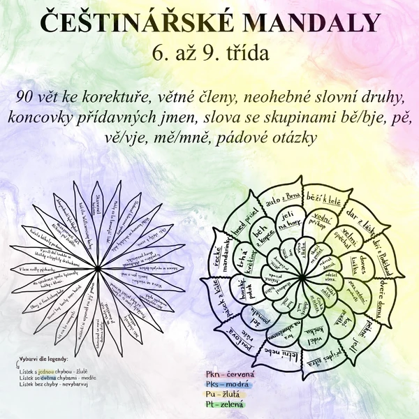 češtinářské mandaly