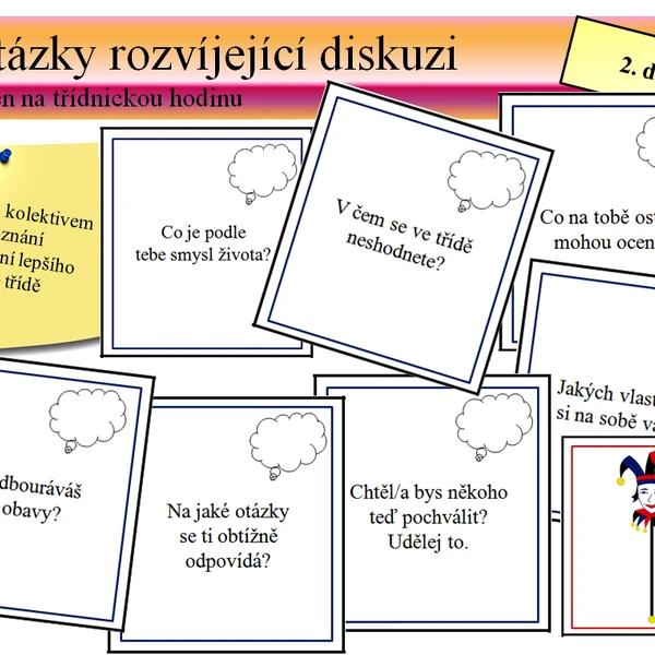 Diskusní kartičky (nejen na třídnickou hodinu)