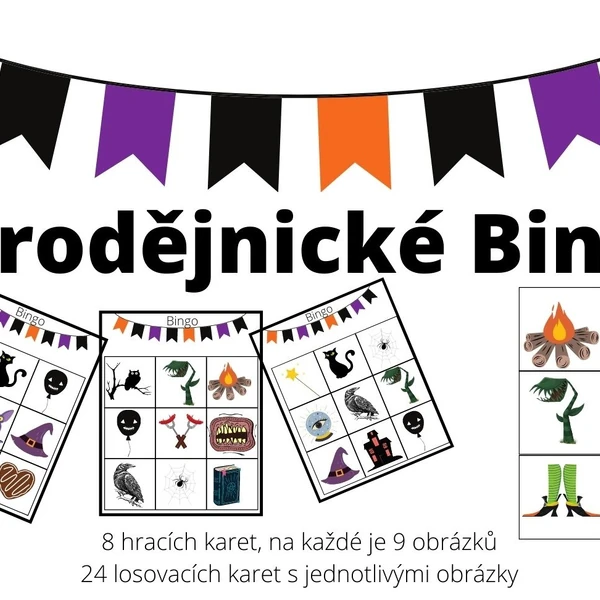 Čarodějnické/ Halloween  bingo 