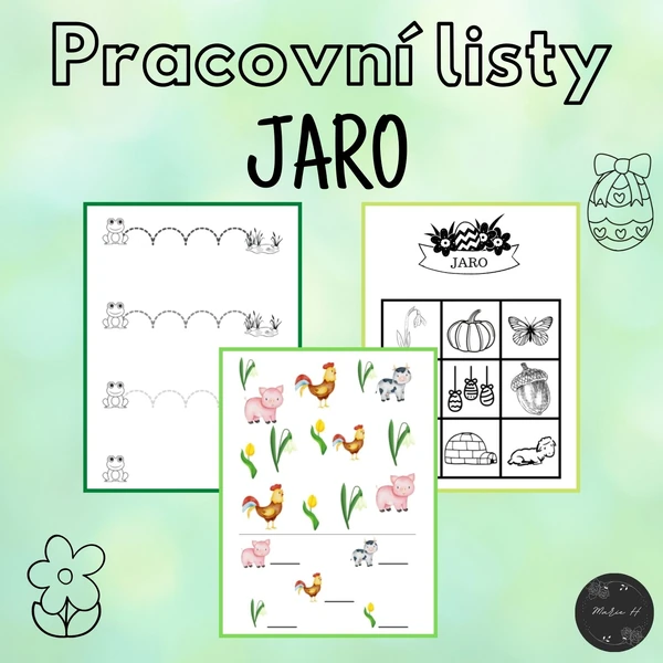 Příchod jara, pracovní listy