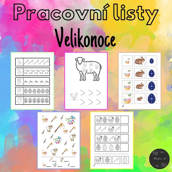 Velikonoce, pracovní listy