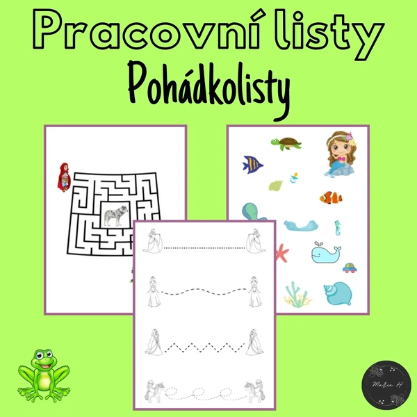 Pohádkolisty, pracovní listy