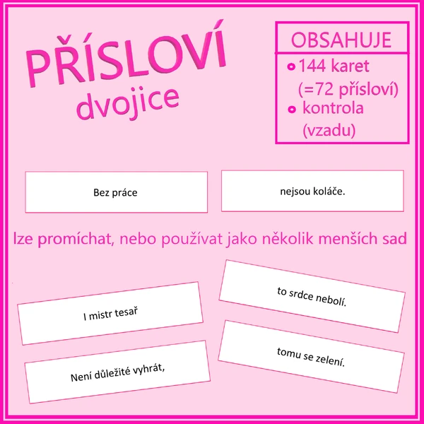 Přísloví - dvojice 