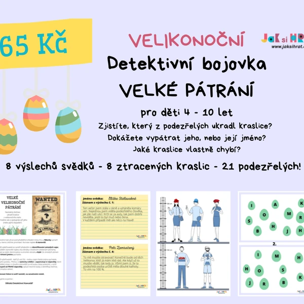 Velké velikonoční pátrání - detektivní bojovka