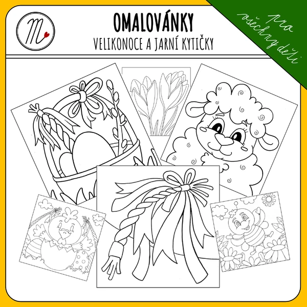 Velikonoční a jarní omalovánky