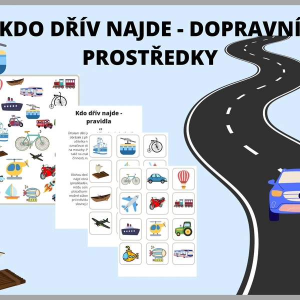 Kdo dřív najde - DOPRAVNÍ PROSTŘEDKY