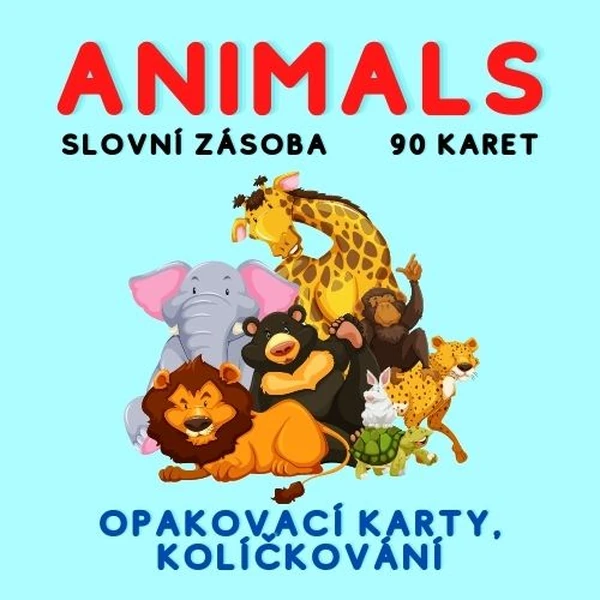 Animals: opakovací karty k anglické slovní zásobě