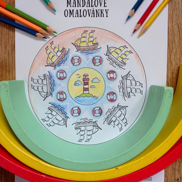 Mandalové omalovánky MOŘE