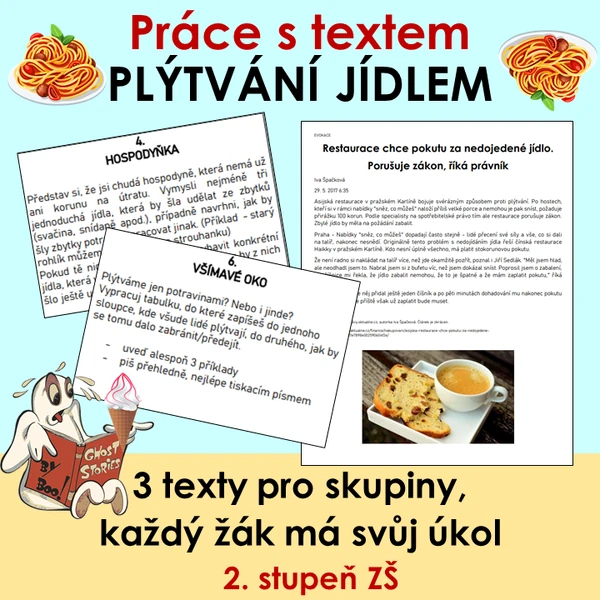 Textovka - plýtvání jídlem