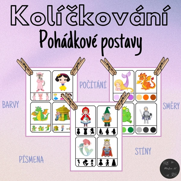 Pohádkové postavy, kolíčkování