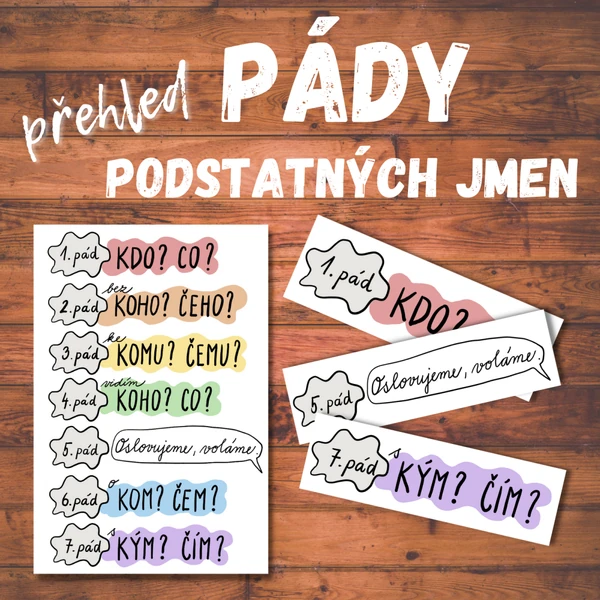 Pády podstatných jmen - přehled
