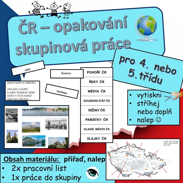 ČR opakování - práce s mapou