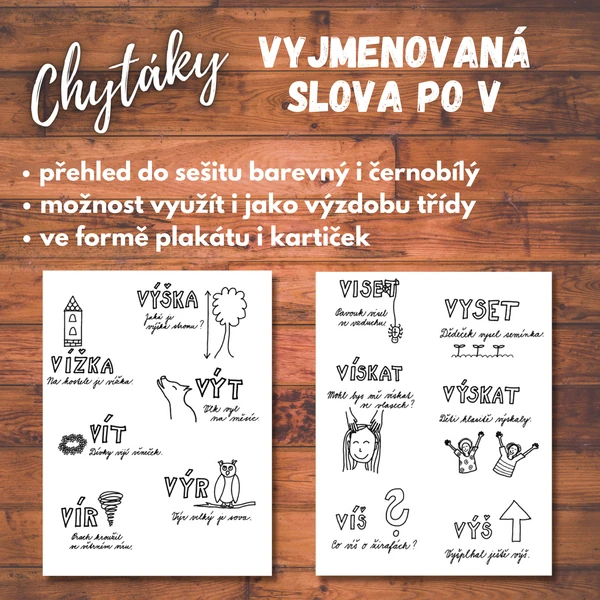 Vyjmenovaná slova po V - CHYTÁKY