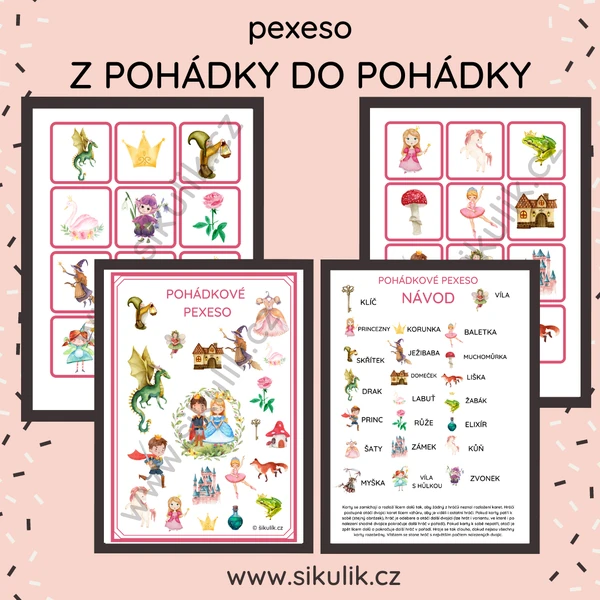 PEXESO Z POHÁDKY DO POHÁDKY