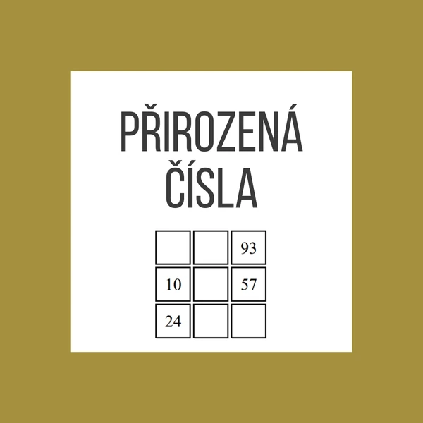 Přirozená čísla - Kostkový rébus