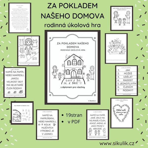 Hledání Pokladu Našeho Domova Rodinná Pokladová Hra
