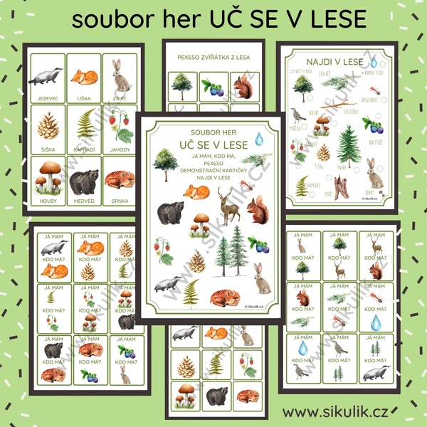 SOUBOR HER UČ SE V LESE
