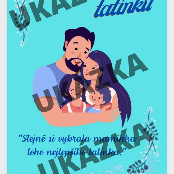 Den tatínků - pracovní listy pro potěšení