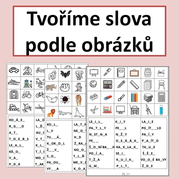 Tvoříme slova podle obrázků