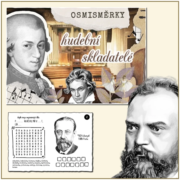 HUDEBNÍ SKLADATELÉ - 30 OSMISMĚREK