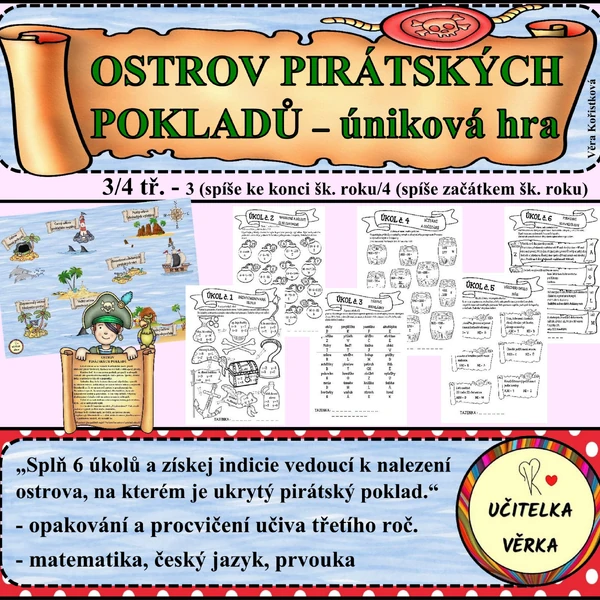OSTROV PIRÁTSKÝCH POKLADŮ - úniková hra