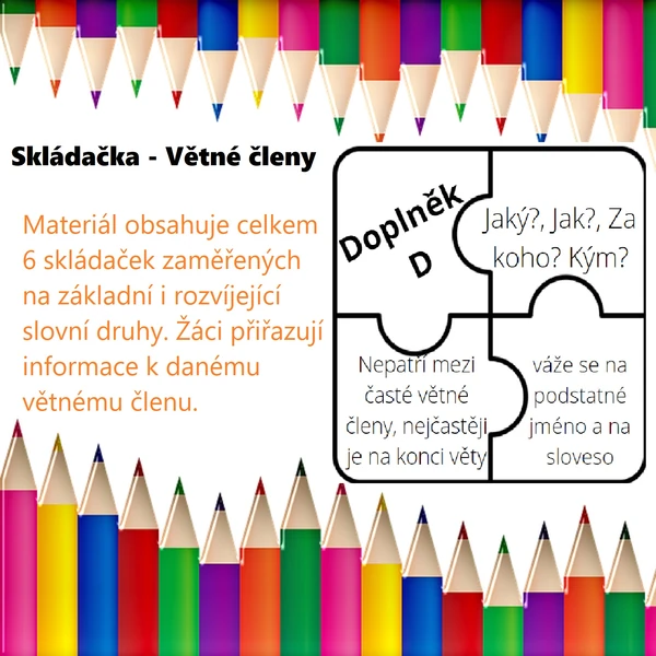 Skládačka - Větné členy