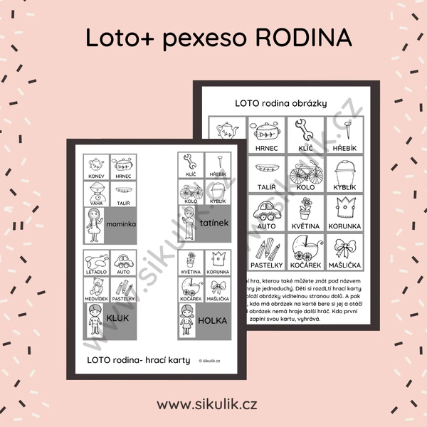 LOTO+Pexeso Rodina
