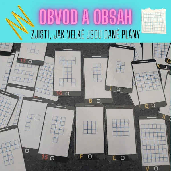Obvod a obsah - spočítej, jak velké jsou plány
