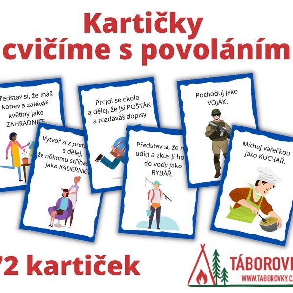 Kartičky cvičíme s povoláním