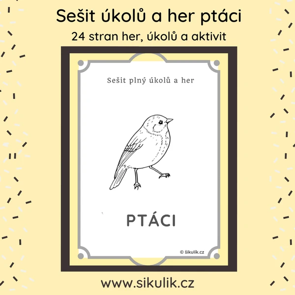 Sešit Úkolů A Her PTÁCI